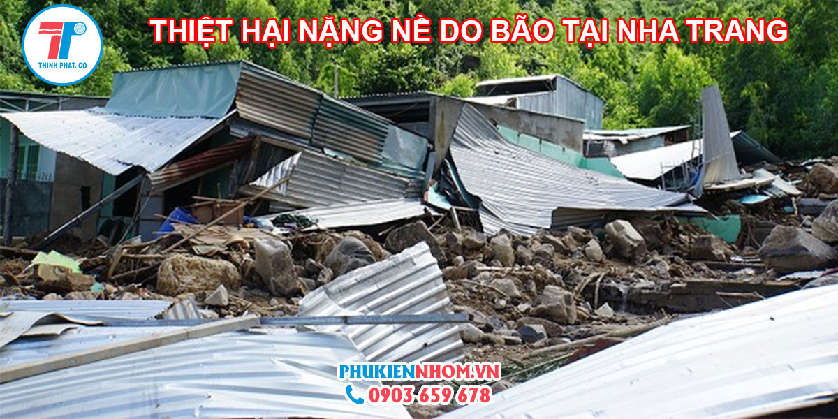 thiet-hai-do-bao-tai-nha-trang ảnh hưởng nặng nề do bão tại Nha Trang
